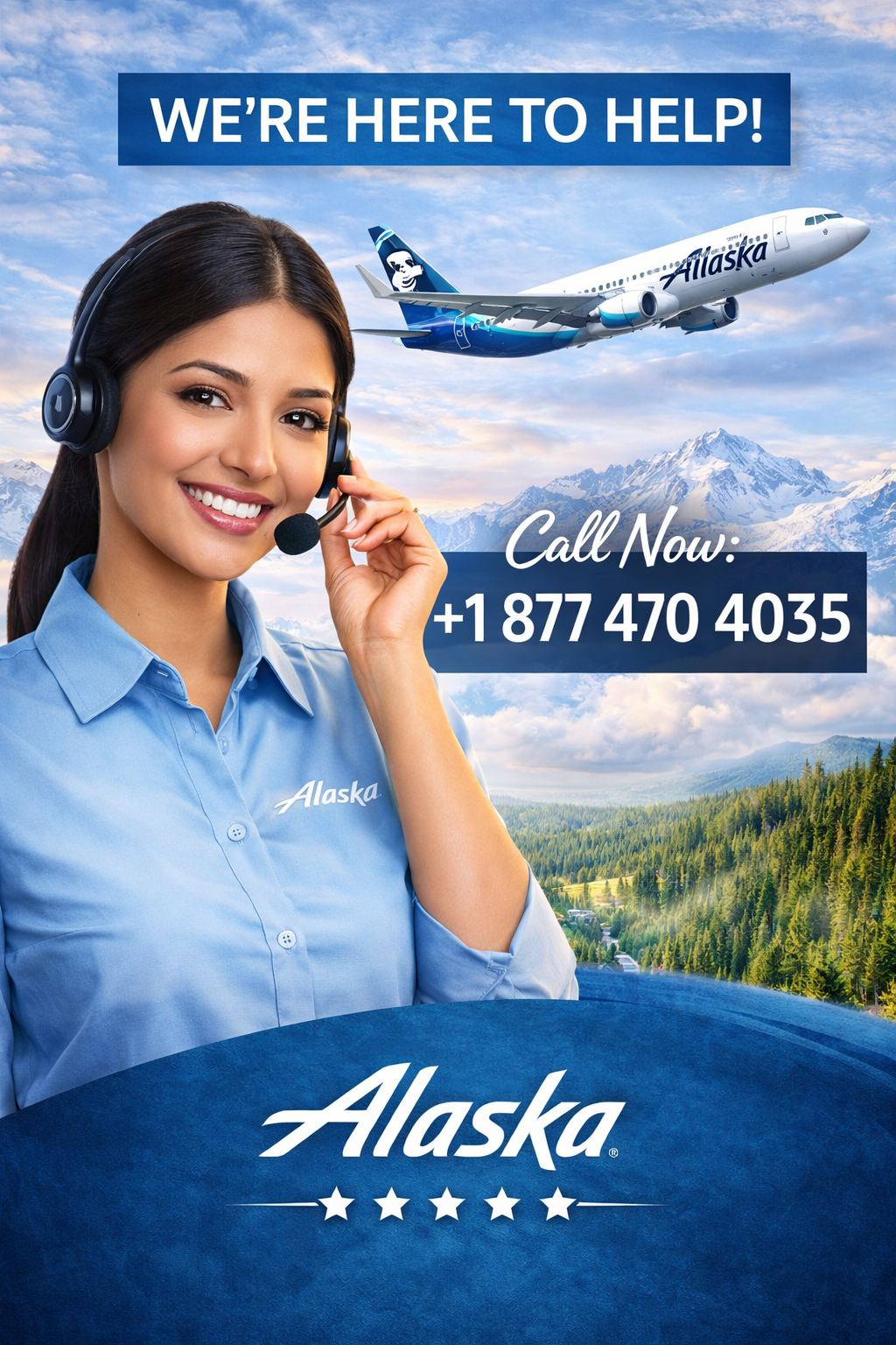 Alaska Airlines&reg; Customer Service Complete Guide = Step-by-Step Help &amp; Support 24/7 (Instant~customer~service Alaska Airlines